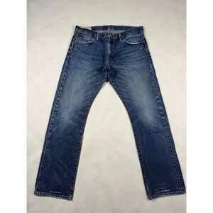 Polo Ralph Lauren Medium Wash Denim Jeans Straight Fit Mens Size 36 x 32